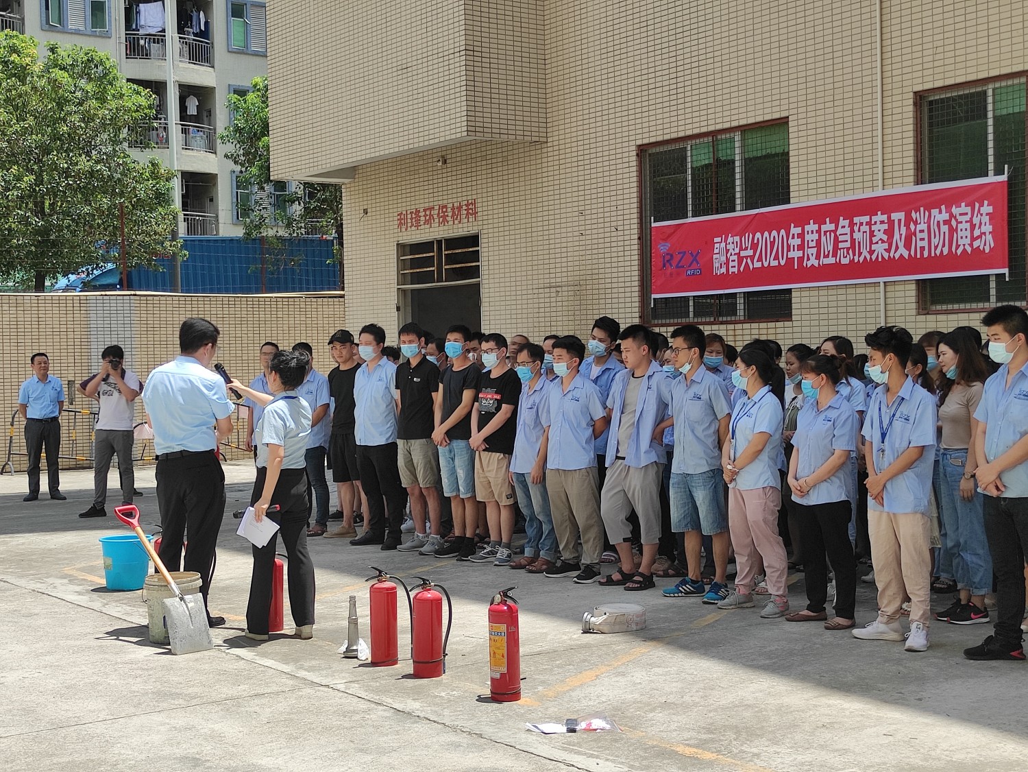 【融智興科技】安全生產(chǎn)消防演練，防患于未“燃”